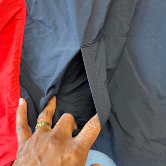 Abercrombie & Fitch Pullover Windbreaker Jacket Anorak Logo Preppy Track Medium - Picture 12 of 14